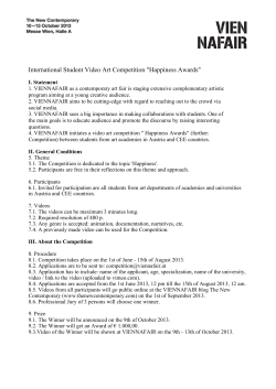 International Student Video Art Competition "Happiness Awards"