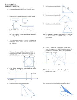 Geo BH CH 10 Practice Test