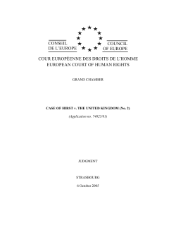 Case of Hirst v. the [...] - HUDOC