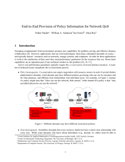 End-to-End Provision of Policy Information for