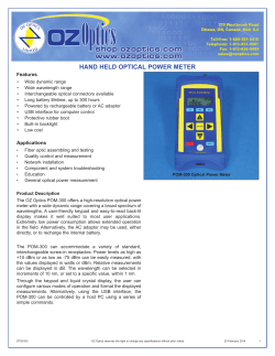 DTS0103 - Hand Held Optical Power Meter