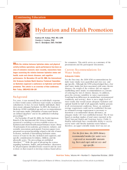 Hydration and Health Promotion - Coca