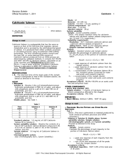 Calcitonin Salmon - US Pharmacopeial Convention
