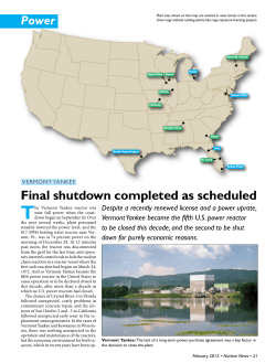 Final shutdown of Vermont Yankee completed as scheduled