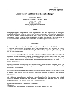 Chaos Theory and the Fall of the Aztec Empire