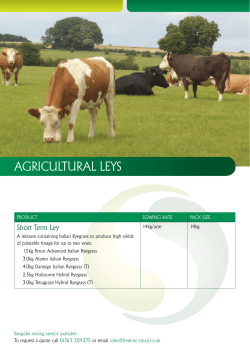 AgriculturAl leys