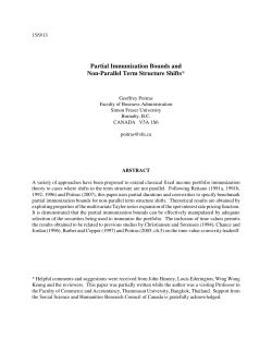 Partial Immunization Bounds and Non