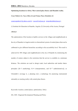 ERSA -2012 - SRE-Discussion Papers and SRE