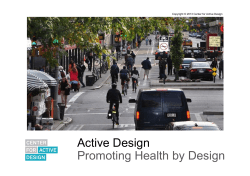 Active Design Promoting Health by Design