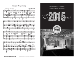 Oregon Pledge Song - University of Oregon