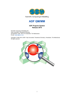 ADF QM/MM - ADF Modeling Suite