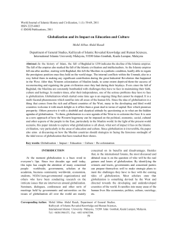 Globalization and its Impact on Education and Culture