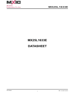 mx25l1633e datasheet