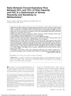 Ratio Between Forced Expiratory Flow Between 25% and 75% of