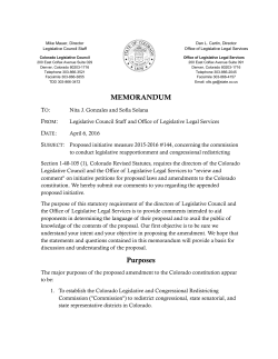 2015-2016 #144 - Colorado General Assembly