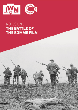Notes on The Battle of the Somme film