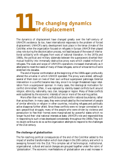 The changing dynamics of displacement