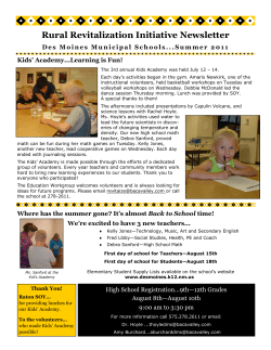 Rural Revitalization Initiative Newsletter