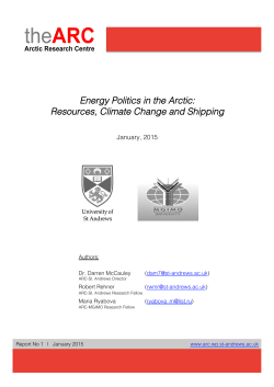 Energy Politics in the Arctic