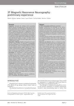 3T Magnetic Resonance Neurography: preliminary experience
