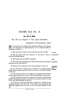 INCOME TAX (No. 2).