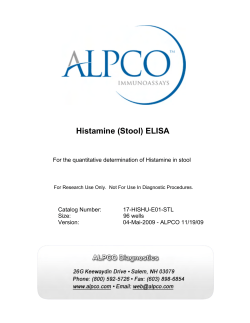 Histamine (Stool) ELISA