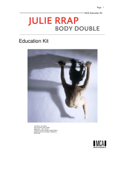 julie rrap education kit - Museum of Contemporary Art Australia
