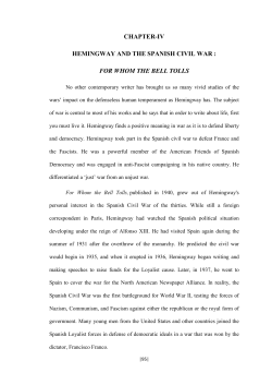 chapter-iv hemingway and the spanish civil war : for