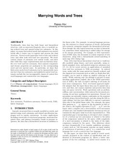 Marrying Words and Trees - CIS @ UPenn