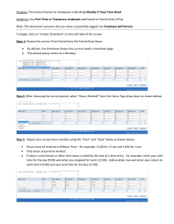 Part-time and Temporary Employees