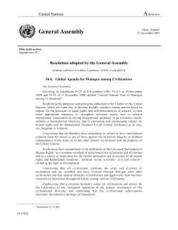 A/RES/56/6 - the United Nations