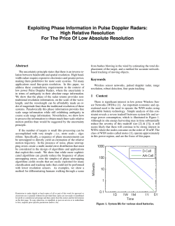 Exploiting Phase Information in Pulse Doppler Radars