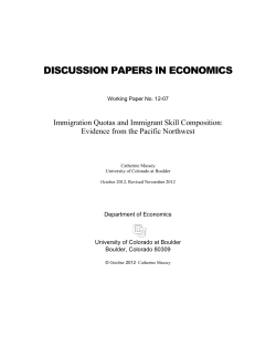 discussion papers in economics - University of Colorado Boulder