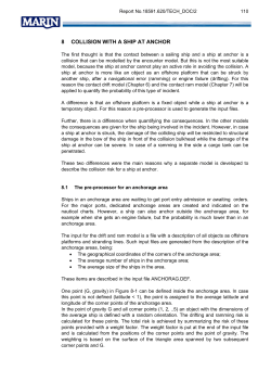 8 collision with a ship at anchor