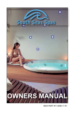 South Seas Spas Owners Manual