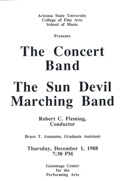 Marching Band - ASU Digital Repository