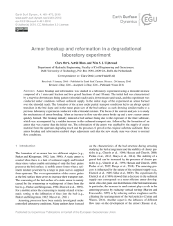 Armor breakup and reformation in a degradational