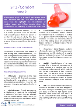 STI/Condom week