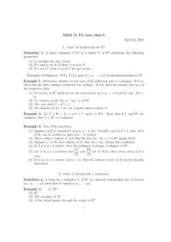 Math 51 TA note class 6