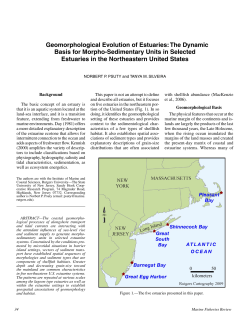 Geomorphological Evolution of Estuaries