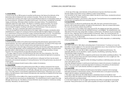 Scoring level descriptors