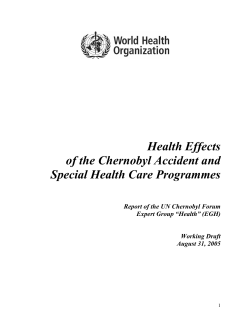 Health Effects of the Chernobyl Accident and Special