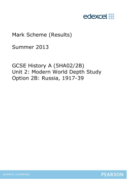 Mark Scheme - Edexcel