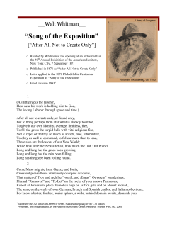 Song of the Exposition - National Humanities Center