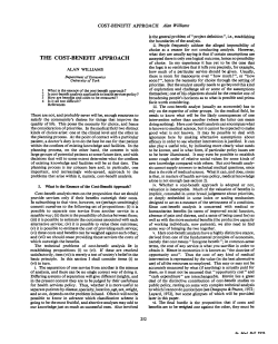 the cost-benefit approach