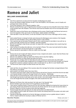 Romeo and Juliet - Macmillan Readers