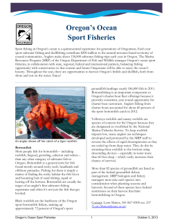 fishing and shellfishing opportunities