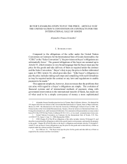 buyer`s enabling steps to pay the price: article 54 of the