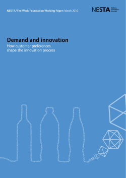 Demand and innovation