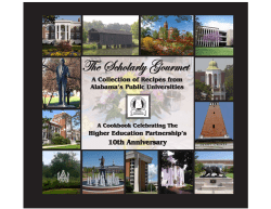 See inside cookbook - Higher Education Partnership